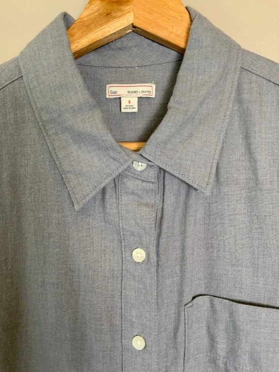 GAP Belted Flannel Shirtdress - Picture 5 of 16